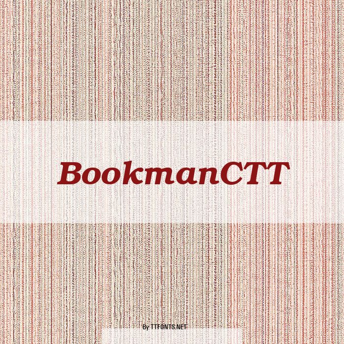 BookmanCTT example