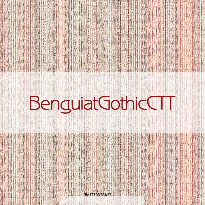 BenguiatGothicCTT example
