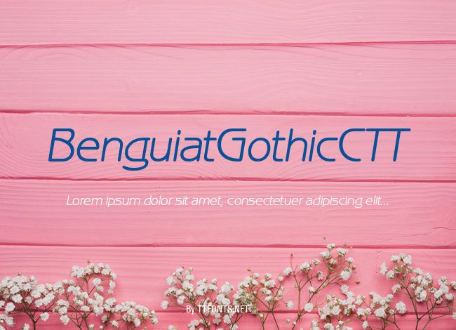 BenguiatGothicCTT example