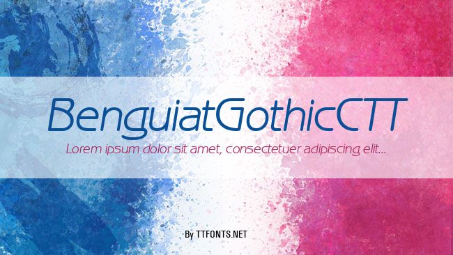 BenguiatGothicCTT example