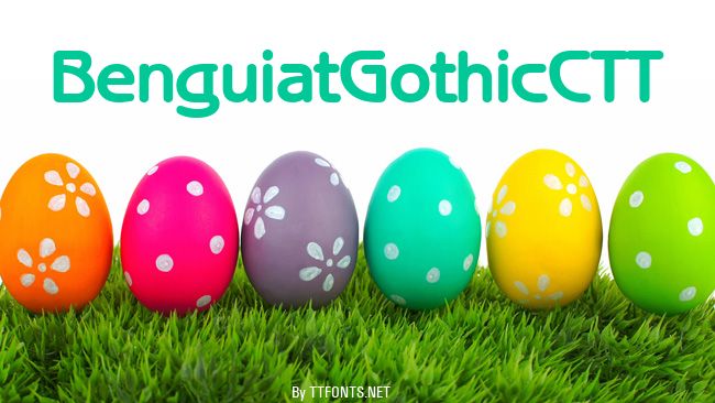 BenguiatGothicCTT example