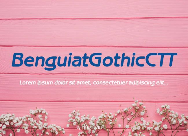 BenguiatGothicCTT example