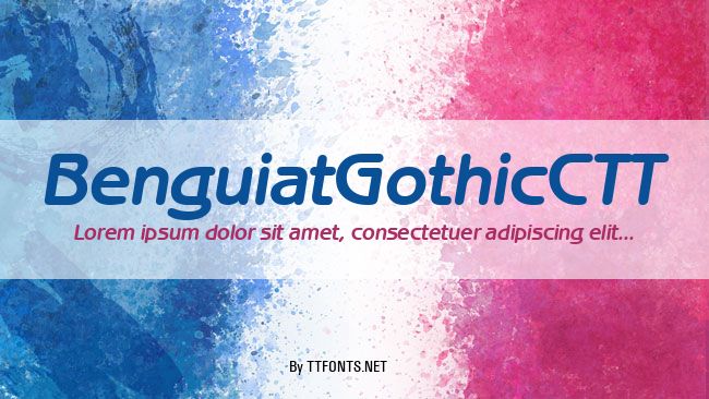 BenguiatGothicCTT example