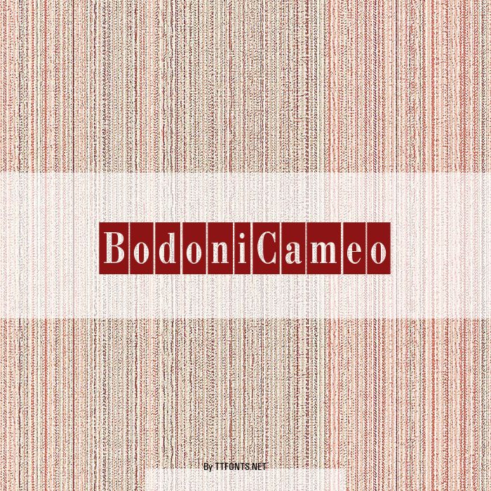 BodoniCameo example