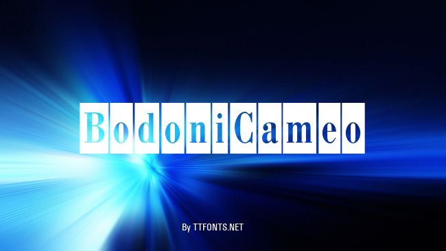 BodoniCameo example