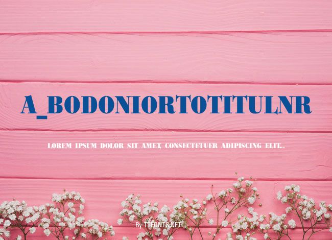 a_BodoniOrtoTitulNr example