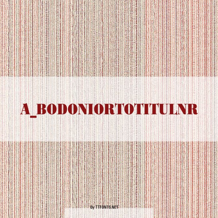 a_BodoniOrtoTitulNr example