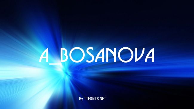 a_BosaNova example