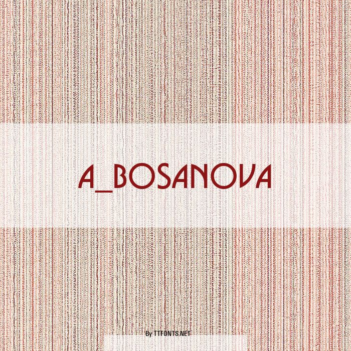 a_BosaNova example