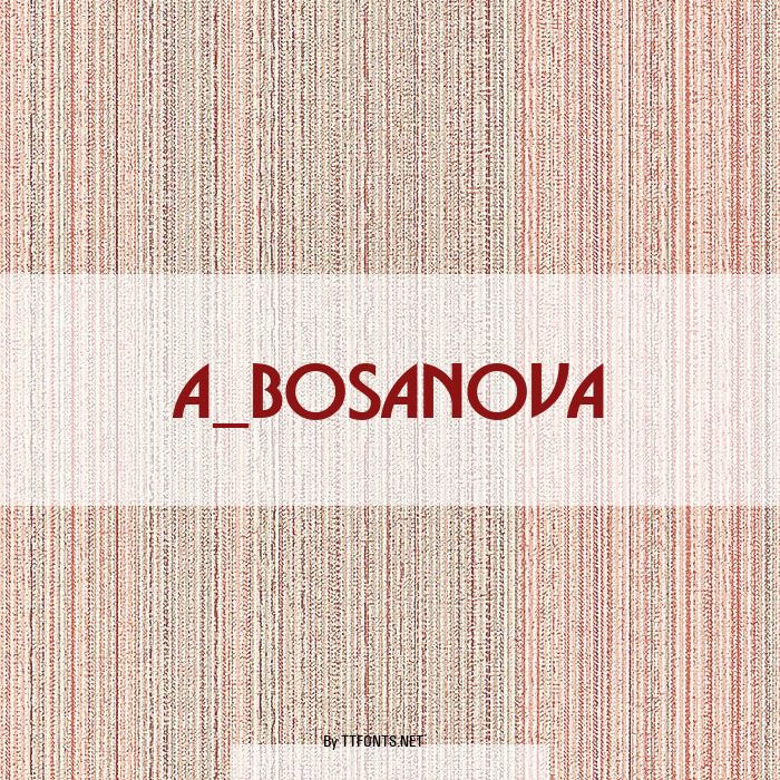 a_BosaNova example
