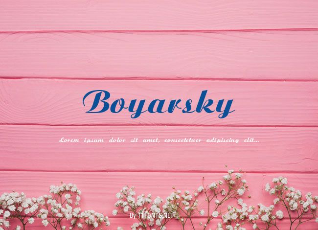Boyarsky example