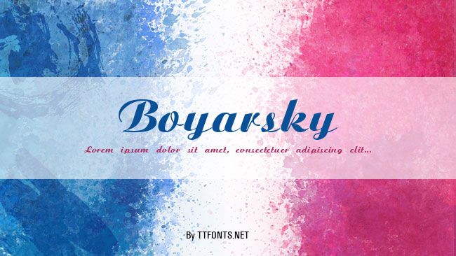 Boyarsky example