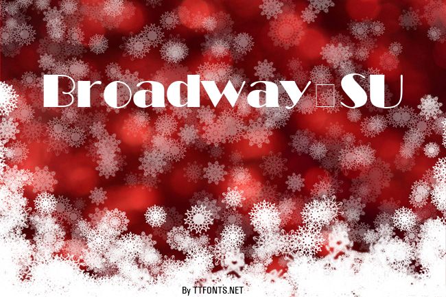 Broadway SU example