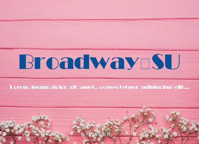 Broadway SU example