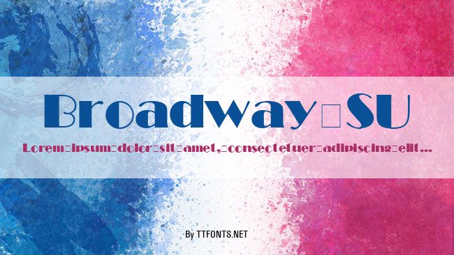 Broadway SU example