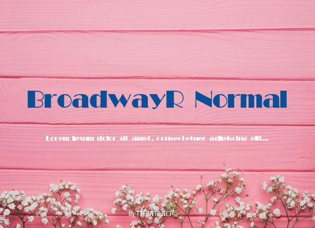 BroadwayR Normal example