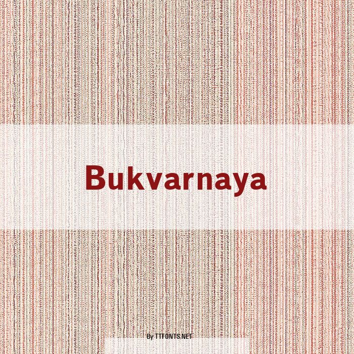 Bukvarnaya example