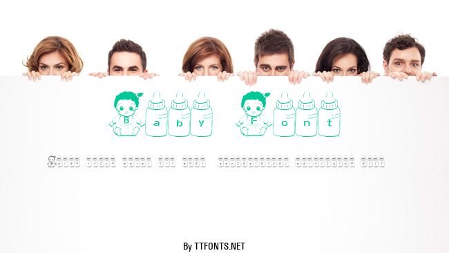 Baby Font example