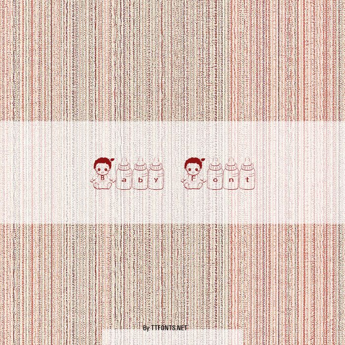 Baby Font example
