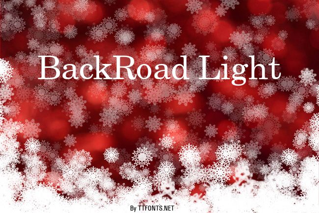 BackRoad Light example