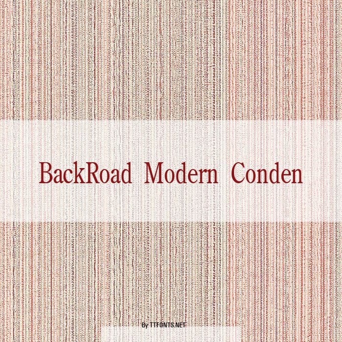BackRoad Modern Conden example
