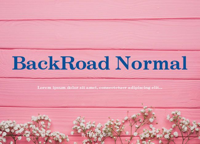 BackRoad Normal example