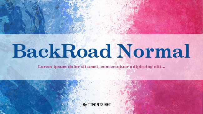 BackRoad Normal example