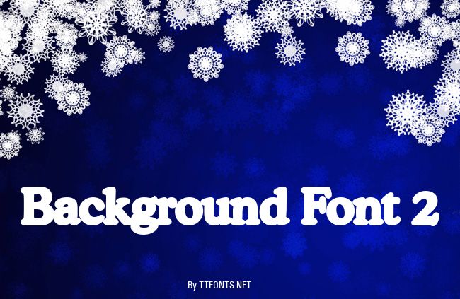 Background Font 2 example