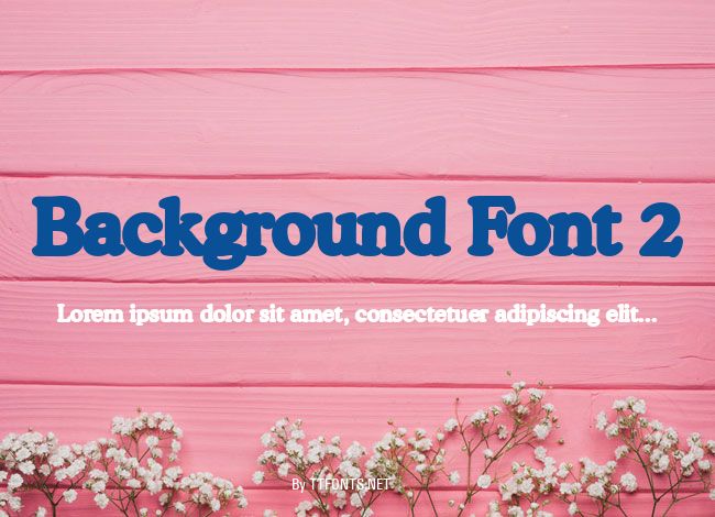 Background Font 2 example