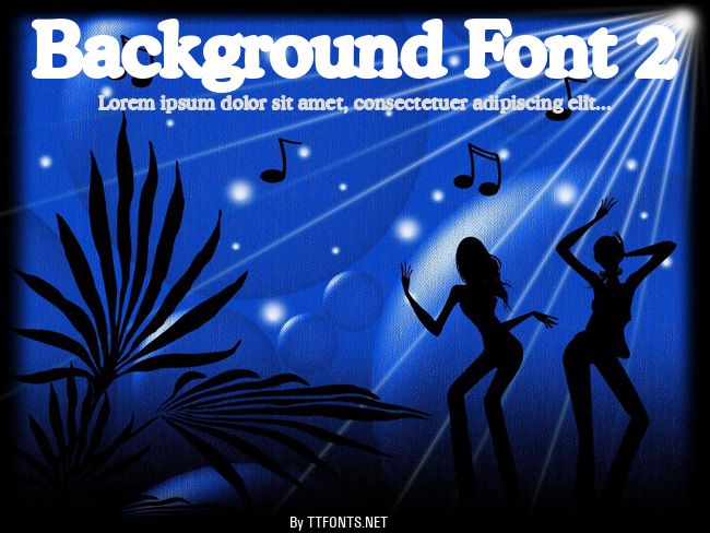 Background Font 2 example