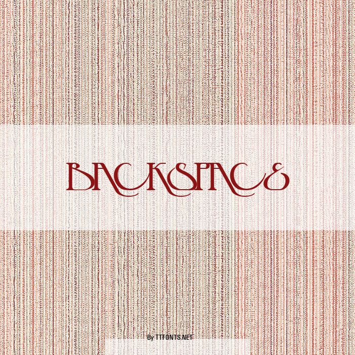 Backspace example