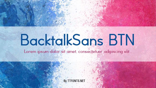 BacktalkSans BTN example