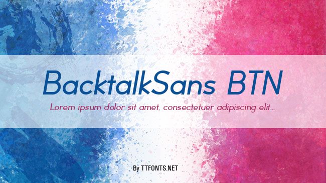 BacktalkSans BTN example