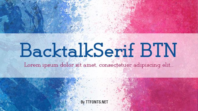 BacktalkSerif BTN example
