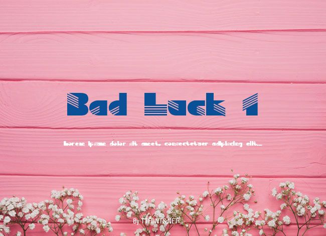 Bad Luck 1 example
