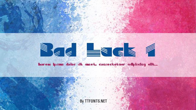 Bad Luck 1 example
