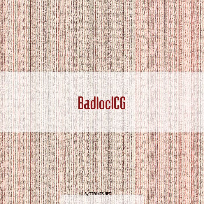 BadlocICG example