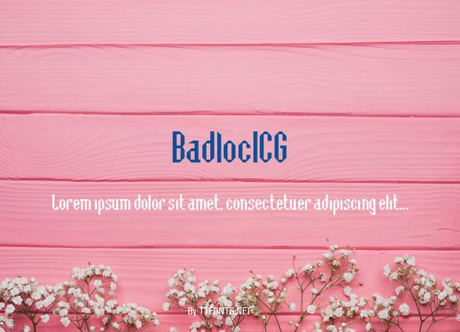 BadlocICG example