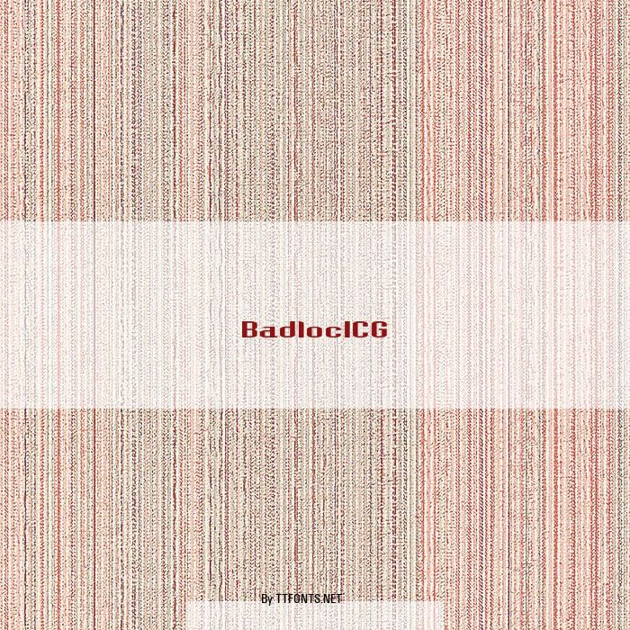 BadlocICG example