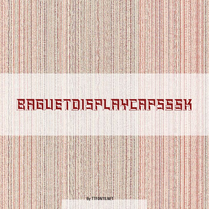 BaguetDisplayCapsSSK example