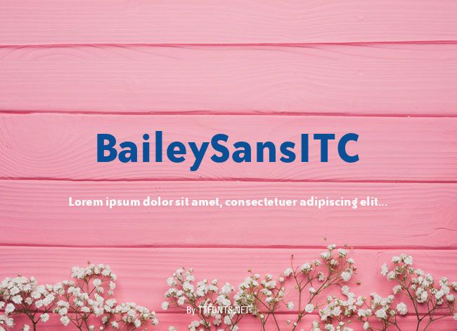 BaileySansITC example