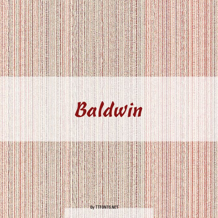 Baldwin example