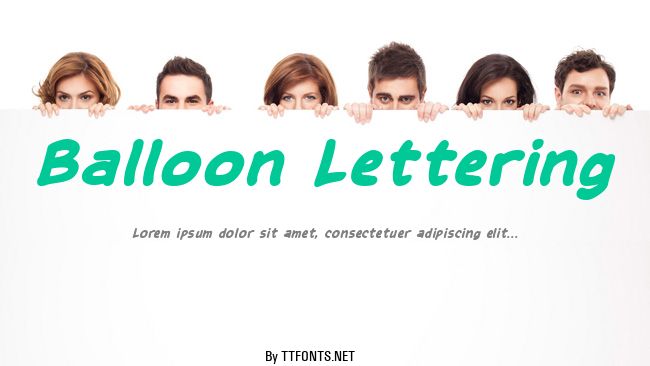 Balloon Lettering example