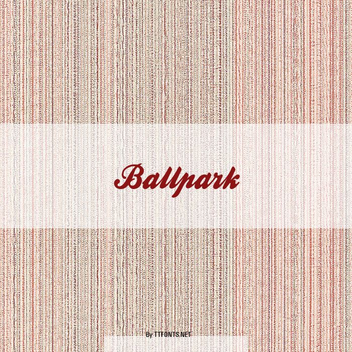 Ballpark example