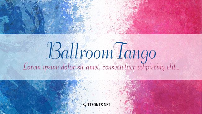 BallroomTango example