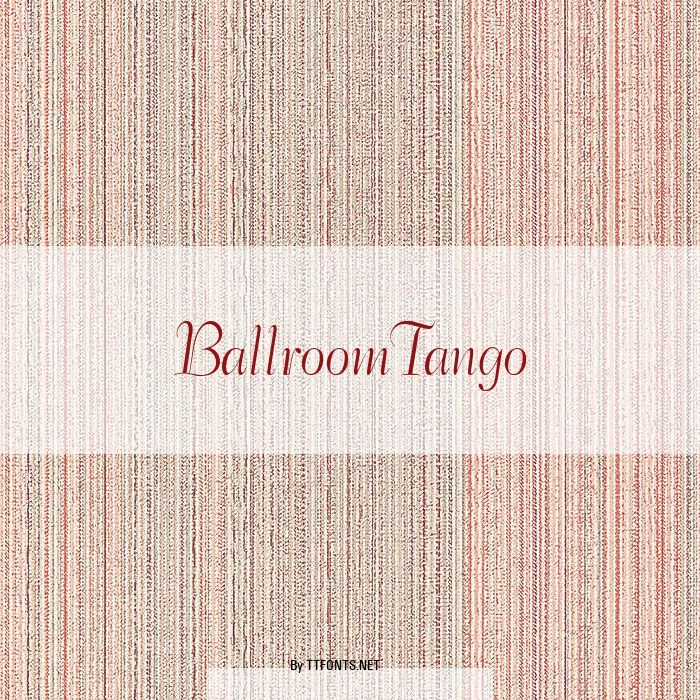 BallroomTango example