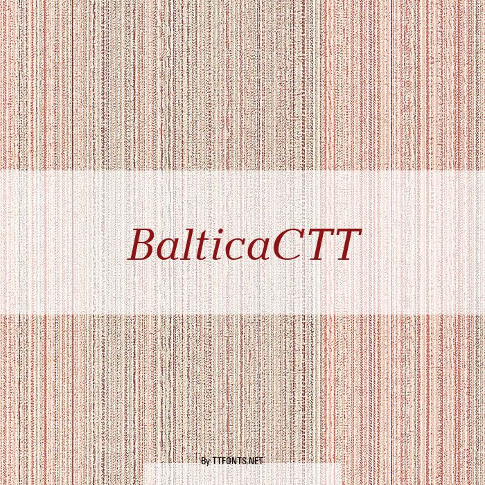 BalticaCTT example