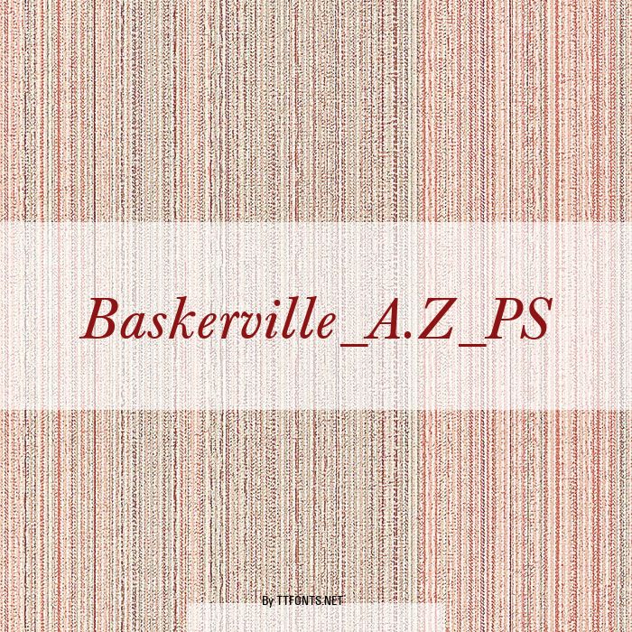 Baskerville_A.Z_PS example