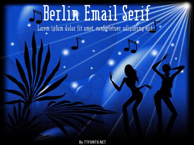 Berlin Email Serif example