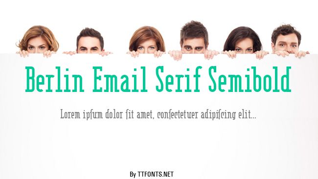 Berlin Email Serif Semibold example